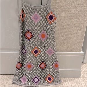 Sandro Crochet Sequin Party Dress